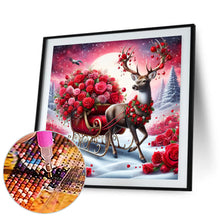 Load image into Gallery viewer, Rose Elk 30*30CM(Canvas) Full Round Drill Diamond Painting
