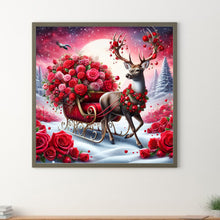 Load image into Gallery viewer, Rose Elk 30*30CM(Canvas) Full Round Drill Diamond Painting
