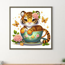 Load image into Gallery viewer, Little Tiger 30*30CM(Canvas) Full Round Drill Diamond Painting
