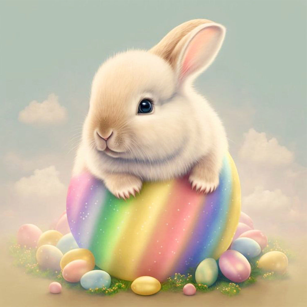 Easter Bunny 30*30CM(Canvas) Full Round Drill Diamond Painting