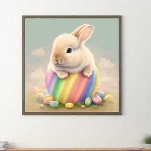 Easter Bunny 30*30CM(Canvas) Full Round Drill Diamond Painting