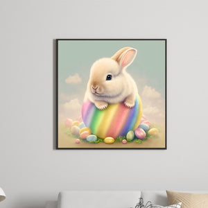 Easter Bunny 30*30CM(Canvas) Full Round Drill Diamond Painting