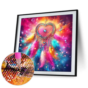 Love Dream Catcher 30*30CM(Canvas) Full Round Drill Diamond Painting