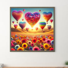 Load image into Gallery viewer, Love Hot Air Balloon 30*30CM(Canvas) Full Round Drill Diamond Painting
