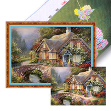 Load image into Gallery viewer, Waterside Cottage - 55*40CM 11CT Stamped Cross Stitch
