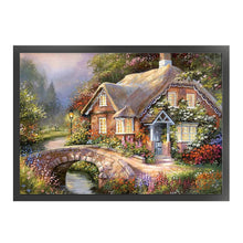 Load image into Gallery viewer, Waterside Cottage - 55*40CM 11CT Stamped Cross Stitch
