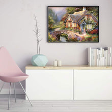 Load image into Gallery viewer, Waterside Cottage - 55*40CM 11CT Stamped Cross Stitch
