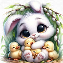 Load image into Gallery viewer, Easter Bunny 30*30CM(Canvas) Full Round Drill Diamond Painting
