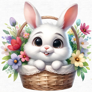 Easter Bunny 30*30CM(Canvas) Full Round Drill Diamond Painting