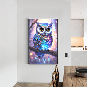 Fantasy Owl 40*60CM(Canvas) Full Round Drill Diamond Painting
