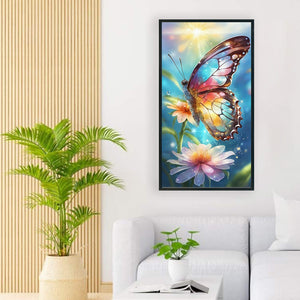 Colorful Butterfly 40*70CM(Canvas) Full Round Drill Diamond Painting