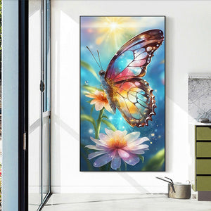 Colorful Butterfly 40*70CM(Canvas) Full Round Drill Diamond Painting