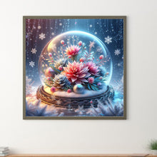 Load image into Gallery viewer, Beautiful Flowers In Crystal Ball 30*30CM(Canvas) Full Round Drill Diamond Painting
