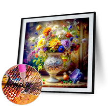 Load image into Gallery viewer, Classic Elegant Beautiful Colorful Flowers 30*30CM(Canvas) Full Round Drill Diamond Painting
