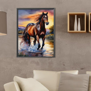 Horse 30*40CM(Canvas) Full Square Drill Diamond Painting