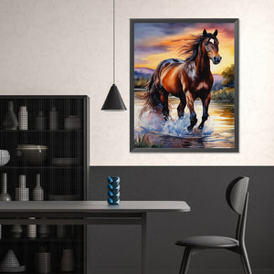 Horse 40*50CM(Canvas) Full Square Drill Diamond Painting