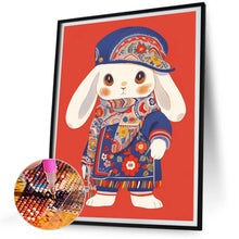 Load image into Gallery viewer, Bunny In Floral Dress 30*40CM(Canvas) Full Round Drill Diamond Painting
