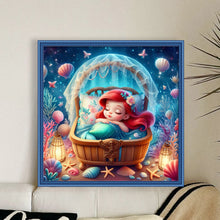 Load image into Gallery viewer, Disney-Princess Ariel - 30*30CM 18CT Stamped Cross Stitch
