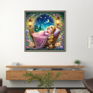 Disney - Rapunzel - 30*30CM 18CT Stamped Cross Stitch