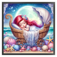 Load image into Gallery viewer, Disney-Princess Ariel - 30*30CM 18CT Stamped Cross Stitch
