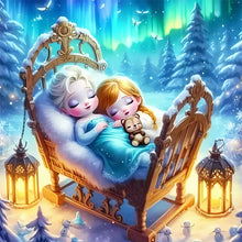 Load image into Gallery viewer, Disney-Princess Elsa And Anna - 30*30CM 18CT Stamped Cross Stitch
