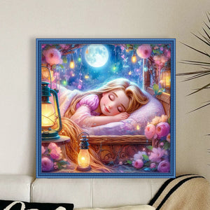 Disney - Rapunzel - 30*30CM 18CT Stamped Cross Stitch