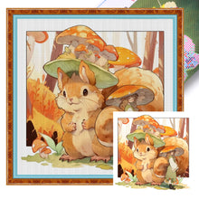 Load image into Gallery viewer, Squirrel - 50*50CM 11CT Stamped Cross Stitch
