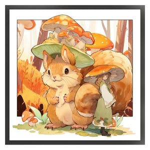 Squirrel - 50*50CM 11CT Stamped Cross Stitch
