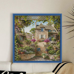 Garden Shed - 50*50CM 11CT Stamped Cross Stitch