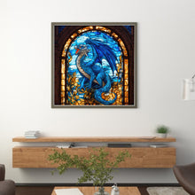 Load image into Gallery viewer, Glass Painting-Pterosaur - 40*40CM 14CT Stamped Cross Stitch
