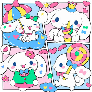 Cartoon - 50*50CM 11CT Stamped Cross Stitch
