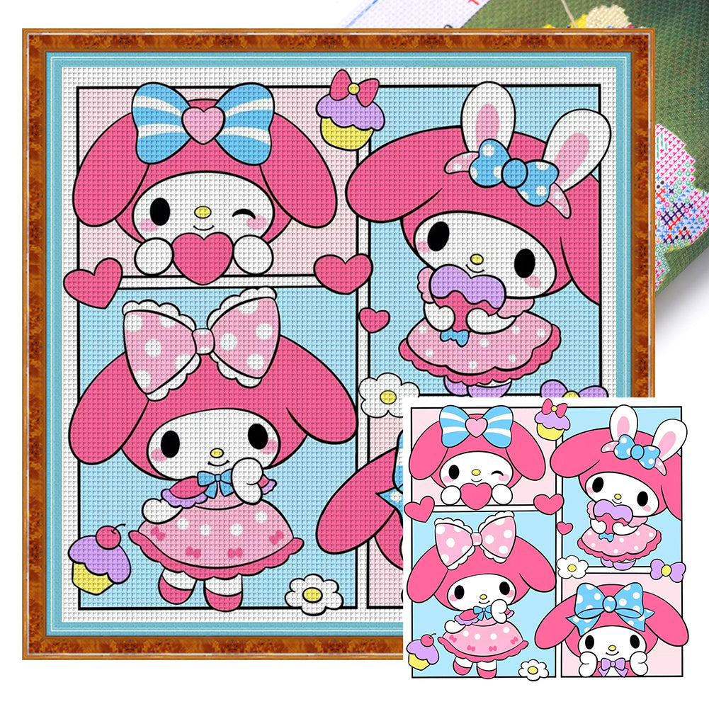 Cartoon - 50*50CM 11CT Stamped Cross Stitch