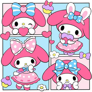 Cartoon - 50*50CM 11CT Stamped Cross Stitch