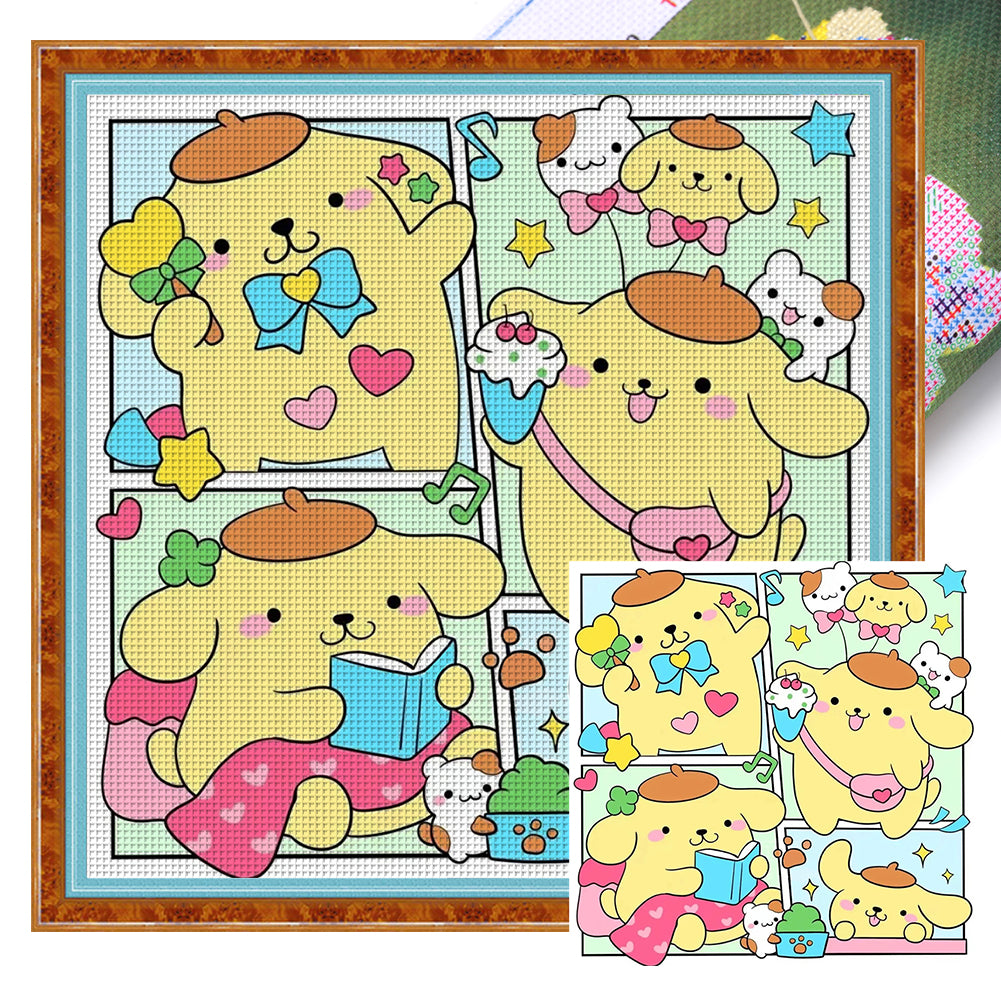 Cartoon - 50*50CM 11CT Stamped Cross Stitch