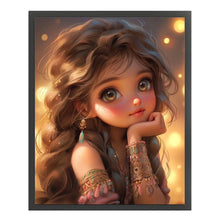 Load image into Gallery viewer, Big Eyed Girl - 40*50CM 11CT Counted Cross Stitch
