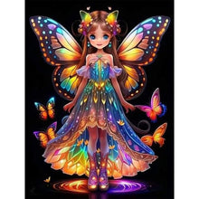 Load image into Gallery viewer, Little Butterfly Fairy 30*40CM(Canvas) Full Round Drill Diamond Painting
