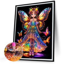 Load image into Gallery viewer, Little Butterfly Fairy 30*40CM(Canvas) Full Round Drill Diamond Painting
