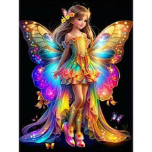 Load image into Gallery viewer, Little Butterfly Fairy 30*40CM(Canvas) Full Round Drill Diamond Painting
