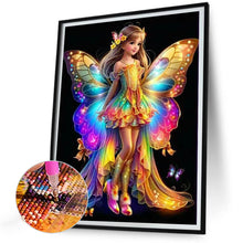 Load image into Gallery viewer, Little Butterfly Fairy 30*40CM(Canvas) Full Round Drill Diamond Painting
