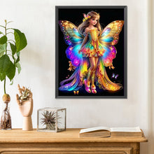 Load image into Gallery viewer, Little Butterfly Fairy 30*40CM(Canvas) Full Round Drill Diamond Painting
