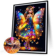 Load image into Gallery viewer, Little Butterfly Fairy 30*40CM(Canvas) Full Round Drill Diamond Painting
