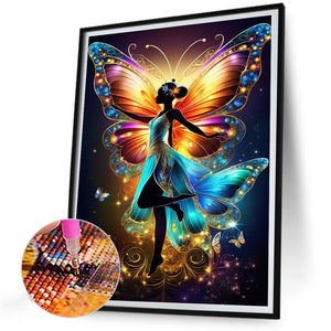 Butterfly Fairy 30*40CM(Canvas) Full Round Drill Diamond Painting