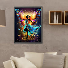 Load image into Gallery viewer, Butterfly Fairy 30*40CM(Canvas) Full Round Drill Diamond Painting
