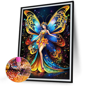 Butterfly Fairy 30*40CM(Canvas) Full Round Drill Diamond Painting