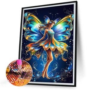 Butterfly Fairy 30*40CM(Canvas) Full Round Drill Diamond Painting