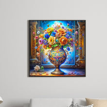 Load image into Gallery viewer, Flowers And Vase 40*40CM(Canvas) Full Round Drill Diamond Painting
