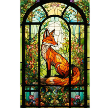 Load image into Gallery viewer, Glass Painting Fox 40*60CM(Canvas) Full Round Drill Diamond Painting
