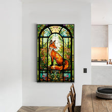 Load image into Gallery viewer, Glass Painting Fox 40*60CM(Canvas) Full Round Drill Diamond Painting
