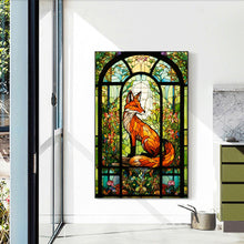 Load image into Gallery viewer, Glass Painting Fox 40*60CM(Canvas) Full Round Drill Diamond Painting
