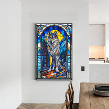 Load image into Gallery viewer, Glass Painting Wolf 40*60CM(Canvas) Full Round Drill Diamond Painting
